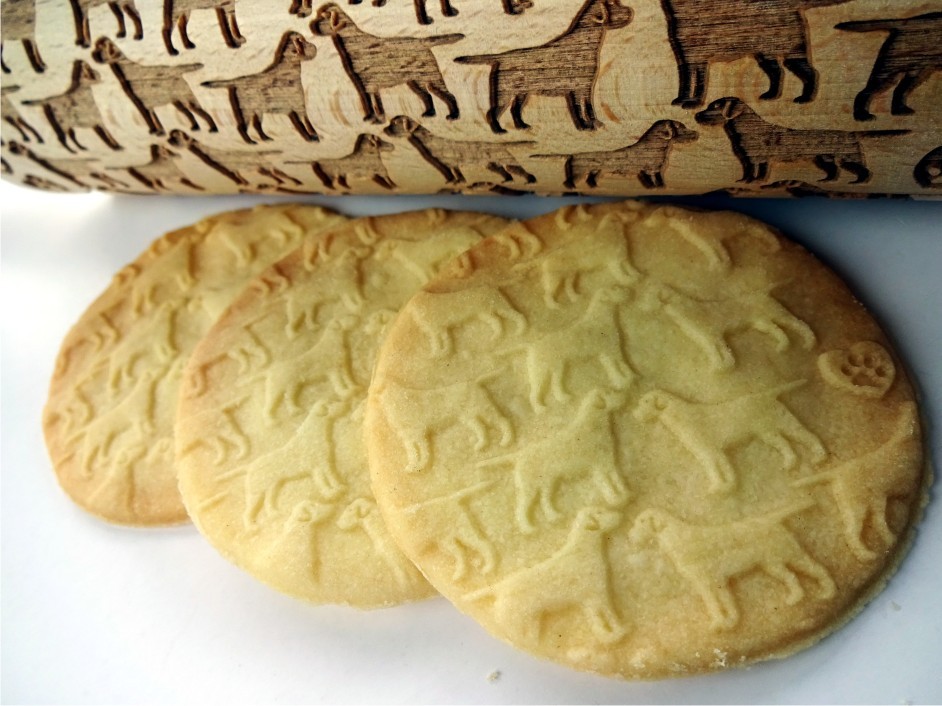 p 1 0 8 6 1086 LABRADOR embossing rolling pin