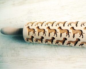 AMERICAN BULLDOG embossing rolling pin