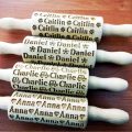 4SET Personalized KIDS mini Rolling Pin with NAMES