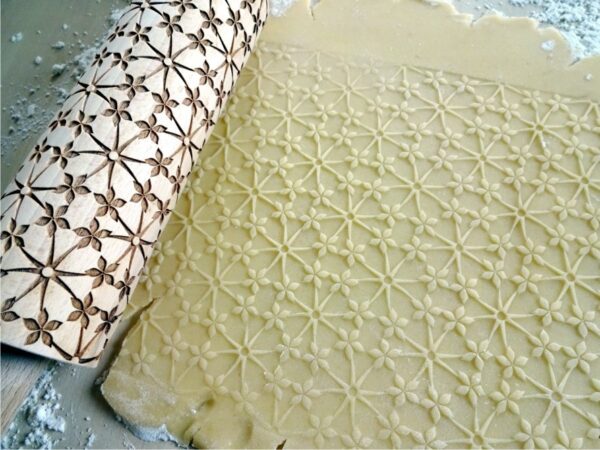 p 1 3 0 9 1309 FLORAL NET embossing rolling pin