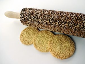 ROSES PETALS embossing rolling pin