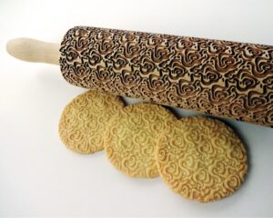 ROSES PETALS embossing rolling pin