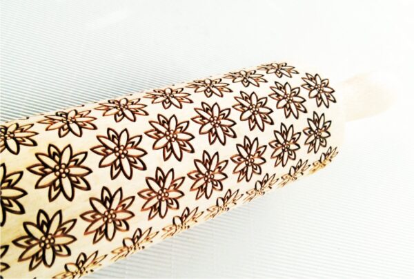 EDELWEISS embossing rolling pin