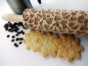 p 5 4 9 549 Coffee style Embossing Rolling Pin