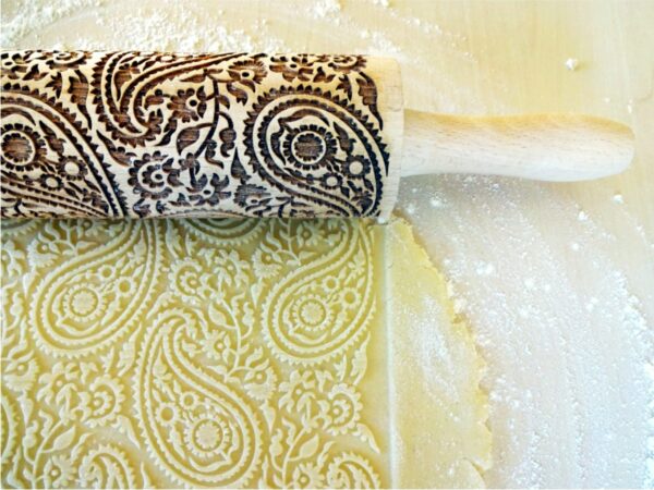 PAISLEY embossing rolling pin