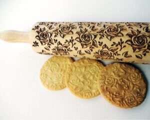p 6 6 0 660 BLOSSOMS WALTZ embossing rolling pin scaled