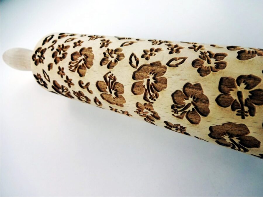 p 6 8 2 682 HIBISCUS embossing rolling pin scaled
