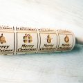 CHRISTMAS WINDOWS embossing rolling pin