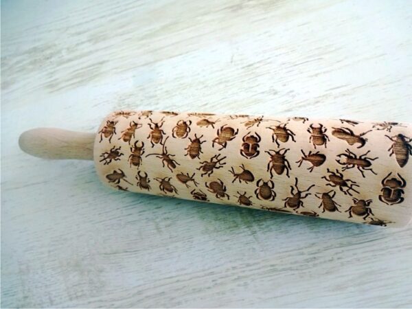 INSECTS Embossing Rolling Pin