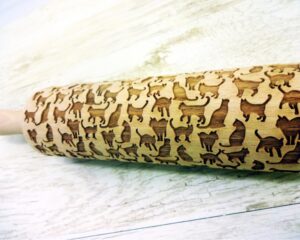 My CAT Embossing Rolling Pin