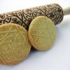 p 9 6 2 962 CLOVER KNOT embossing rolling pin