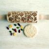 p 1 5 0 0 1500 FLORAL WREATH kids rolling pin