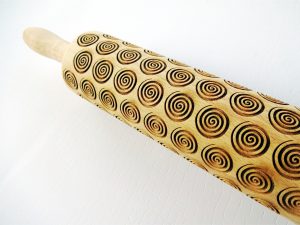 HIPNOTIC SWIRLS Embossing Rolling Pin