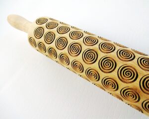 HIPNOTIC SWIRLS Embossing Rolling Pin