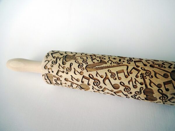 p 1 6 6 5 1665 MUSIC INSTRUMENTS Embossing Rolling Pin