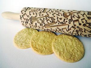 MUSIC INSTRUMENTS Embossing Rolling Pin