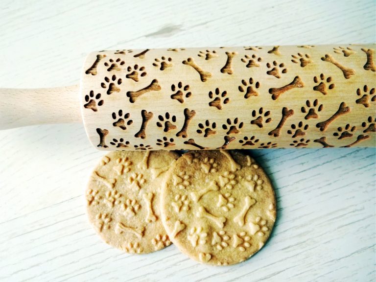 PAW and BONES embossing rolling pin