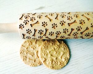 PAW and BONES embossing rolling pin