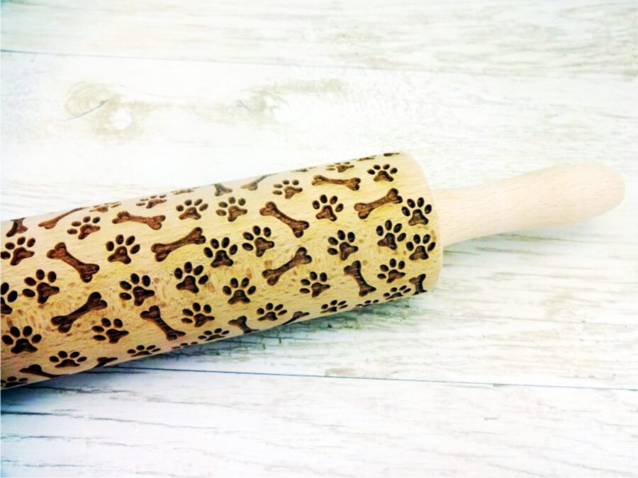 p 1 6 9 2 1692 PAW and BONES embossing rolling pin scaled