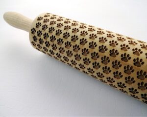 PAW embossing rolling pin