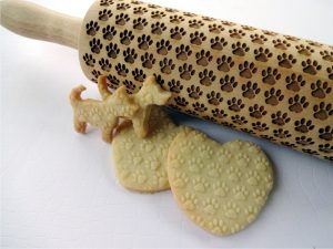 PAW embossing rolling pin