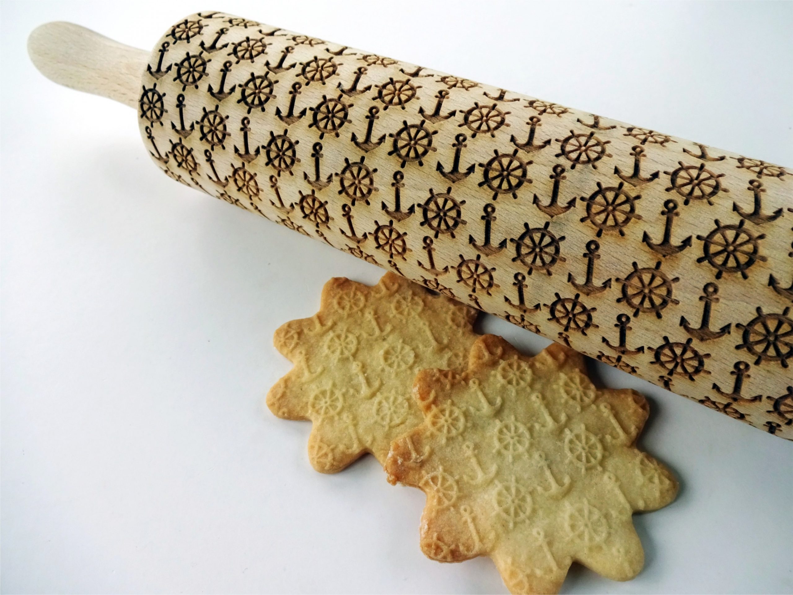 MARINE Embossing Rolling Pin