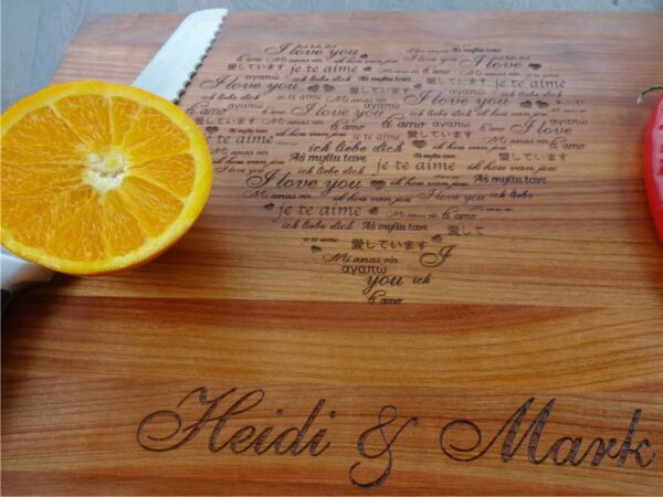 p 1 7 5 4 1754 Personalized cutting board I love you