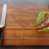 Personalized cutting board "I love you"