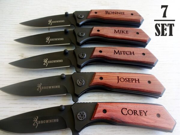 7 SET Personalized Pocket Knives