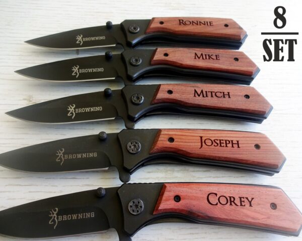 8 SET Personalized Pocket Knives
