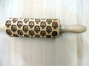 SKULLS kids rolling pin