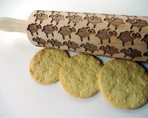 SHEEP Embossing Rolling Pin