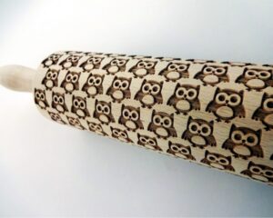 OWL Embossing Rolling Pin
