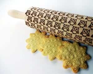 OWL Embossing Rolling Pin