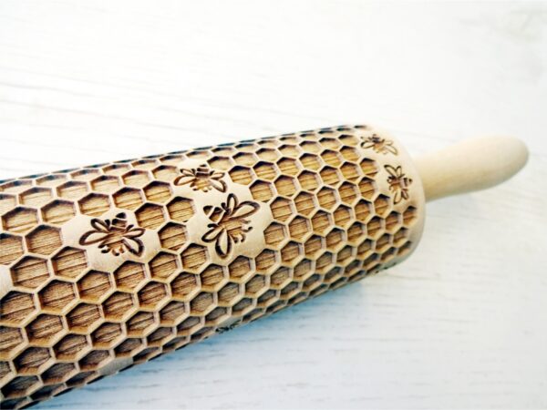 p 2 1 6 3 2163 HONEYCOMB Embossing Rolling Pin