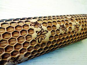 p 2 1 6 5 2165 HONEYCOMB Embossing Rolling Pin