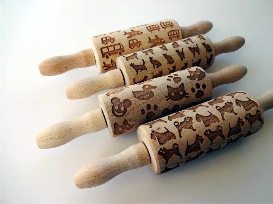 Clay Rolling Pins Set of 4