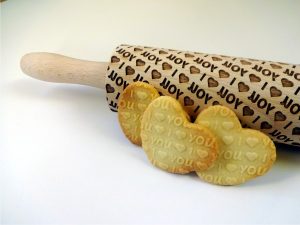 I LOVE YOU Embossing Rolling Pin