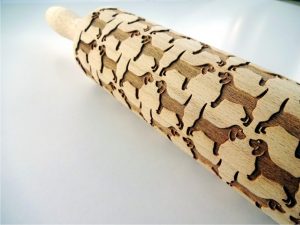 BEAGLES embossing rolling pin