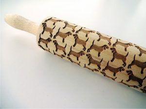 BEAGLES embossing rolling pin