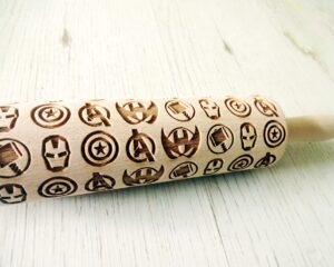 Heroes power Embossing Rolling Pin