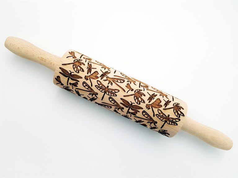 Embossed Rolling Pin DRAGONFLY