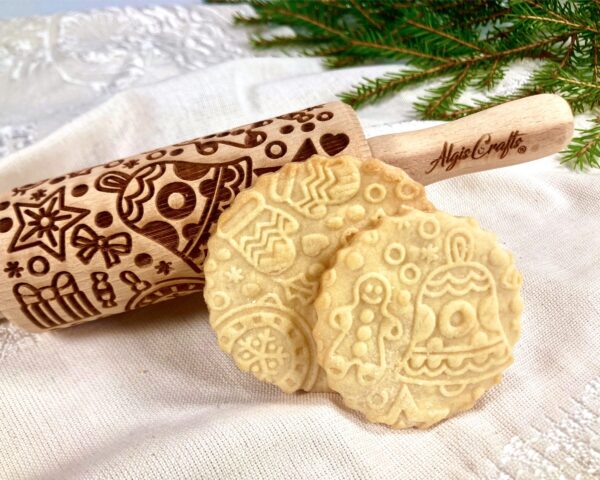 Embossed Rolling Pin CHRISTMAS PRINTS