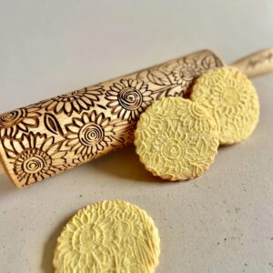 sunflower field rolling pin