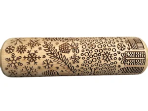 Christmas Prints rolling pin Algis Crafts