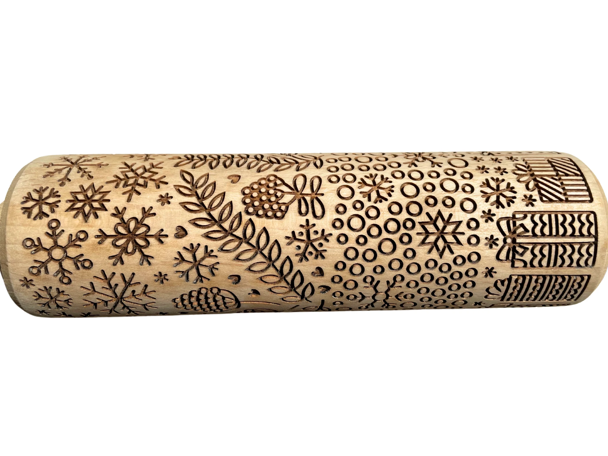 Christmas Prints rolling pin Algis Crafts