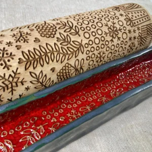 Christmas Prints rolling pin Algis Crafts