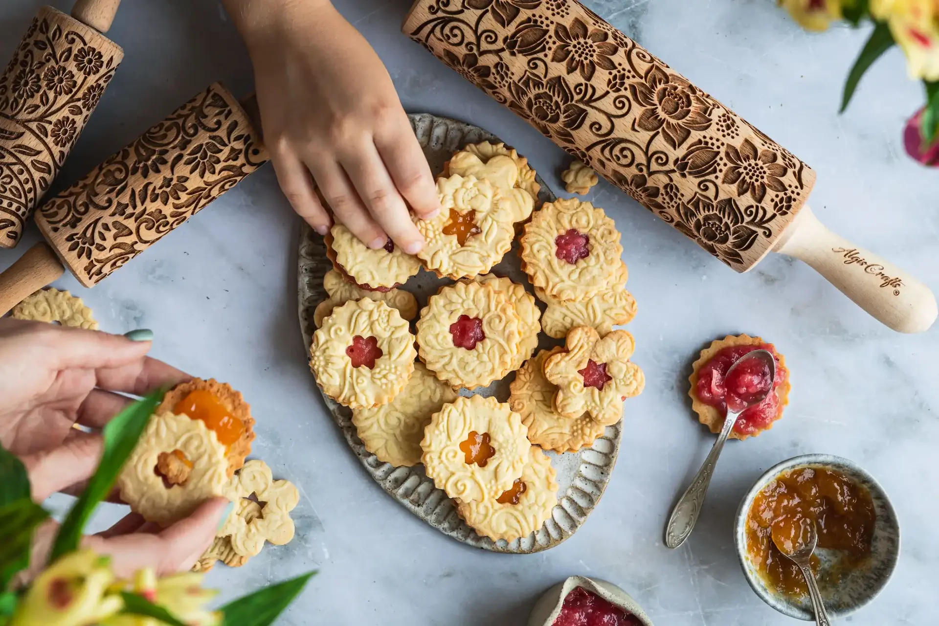 Embossed Rolling Pin Algis Crafts store