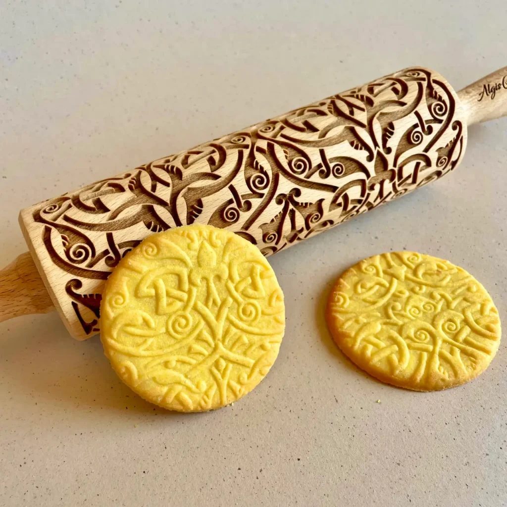 fleur de lis rolling pin