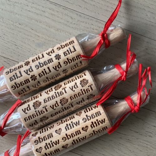 Review of 2, 3, 4, 5 or 6 ANY Personalized KIDS Rolling pin SET by Pearl